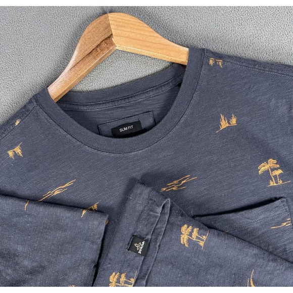 Prana Other - Prana Shirt Mens Medium Blue Slim Fit Minimalist Hiking Camp Organic Cotton